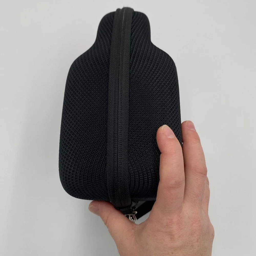 Black Hard Shell Protective Case for Headphones Worktunes Protector Zipper Strap